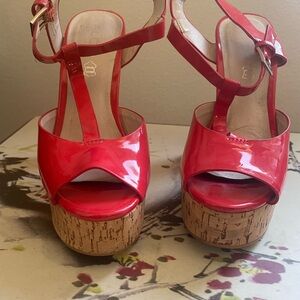 Also Orange Platform Sandals